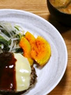 チーズはんばーぐ(*^-^*)-レシピのメイン写真