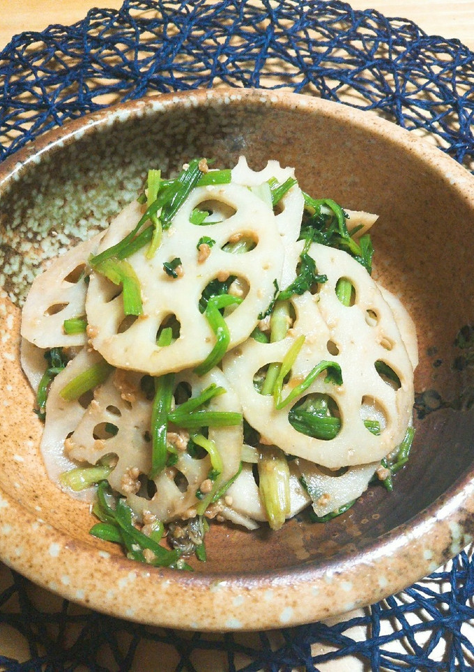 簡単！一品 蓮根とセリのしょう油麹和え-レシピのメイン写真