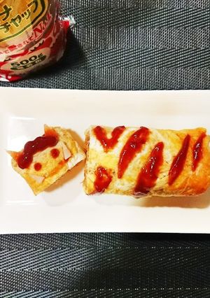 玉子焼き器でロールオムライス-レシピのメイン写真