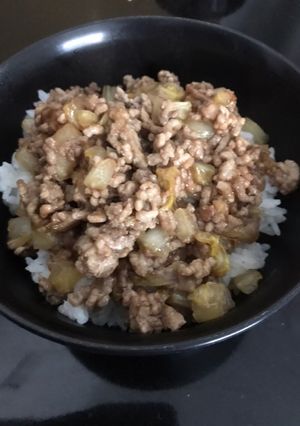 食欲が湧く！白菜とひき肉☆あんかけ丼-レシピのメイン写真