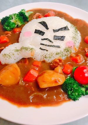 娘のために✨キャラのカレーライス!-レシピのメイン写真