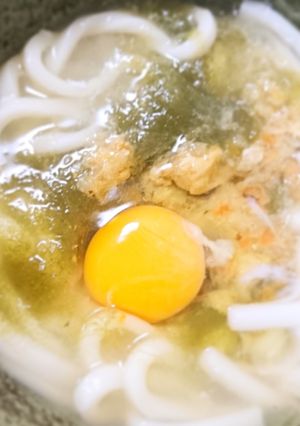 063 しもつかれ月見うどん-レシピのメイン写真