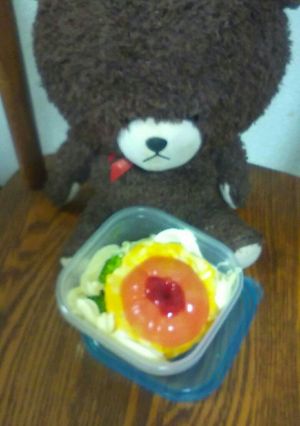 黄赤咲いたお弁当唐揚げ弁当(*´ω｀*)-レシピのメイン写真