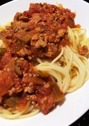 余り物パスタ-ミートソース--レシピのメイン写真