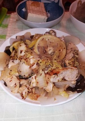 粒マスタードと胸肉のレモン蒸し-レシピのメイン写真