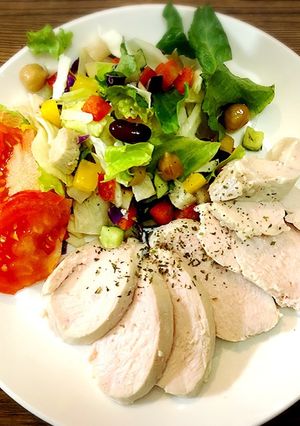 簡単☆フライパンでほったらかし鶏ハム☆-レシピのメイン写真