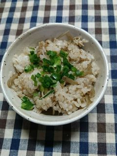 ゴボウと牛肉とえのきの混ぜご飯(^-^)-レシピのメイン写真