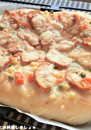 HBで簡単★タンドリー風サラダチキンピザ-レシピのメイン写真