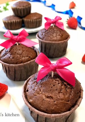 HKM！ちょっとリッチなチョコマフィン-レシピのメイン写真