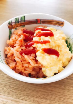 電子レンジでフワとろ卵のオムライス-レシピのメイン写真