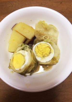 白菜のゆで卵巻-レシピのメイン写真