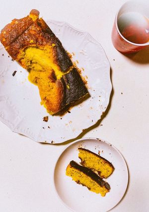 簡単！HMでチョコMIXバナナケーキ♪-レシピのメイン写真