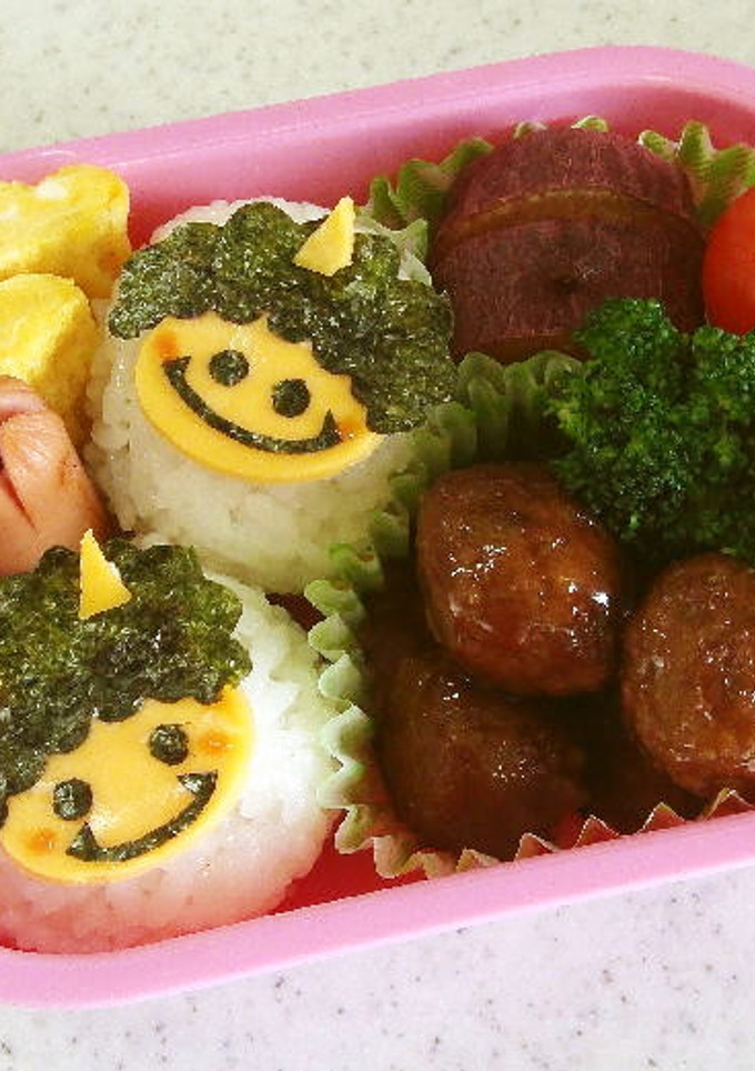 幼稚園　お弁当　節分　鬼-レシピのメイン写真
