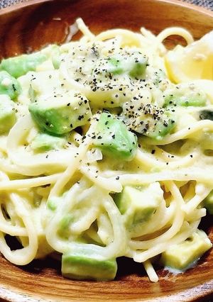 アボカド 豆乳 クリームパスタ-レシピのメイン写真