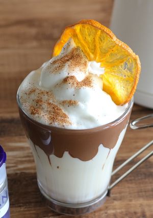ふわふわバレンタインチョコドリンク-レシピのメイン写真