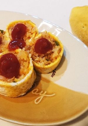 巻くだけ☆スティックオムライス-レシピのメイン写真