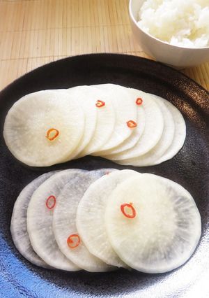 ☺レンジで時短☆簡単♪大根の千枚漬け☺-レシピのメイン写真