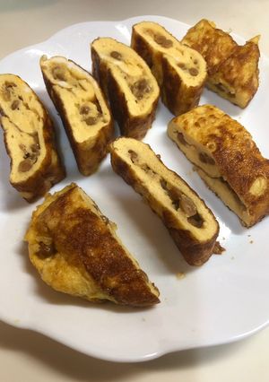 納豆マヨで美味しいふわふわ卵焼き-レシピのメイン写真
