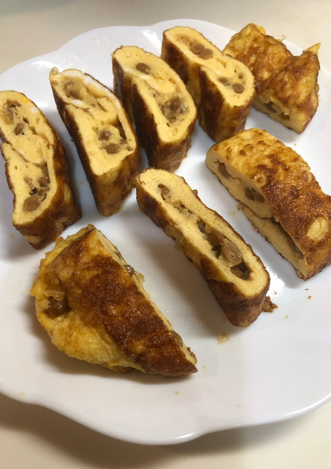 納豆マヨで美味しいふわふわ卵焼き-レシピのメイン写真