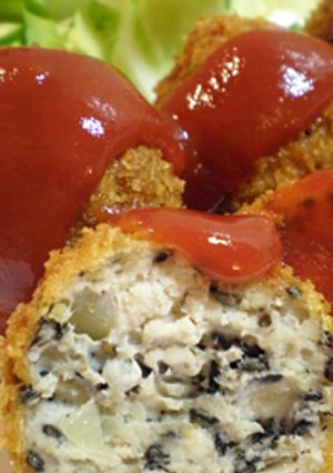 鶏であっさり★ごまメンチカツ-レシピのメイン写真