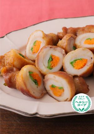 笹かまと野菜の肉巻き照り焼き-レシピのメイン写真