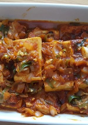 [韓国料理]『改良版』豆腐の煮物-レシピのメイン写真