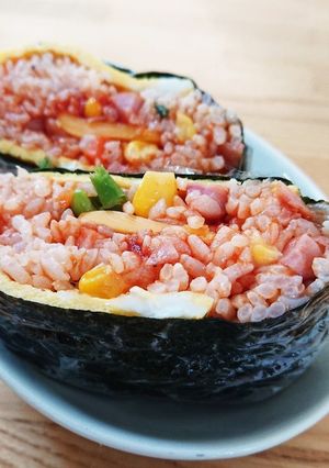 食べやすい★オムライスのおにぎらず-レシピのメイン写真