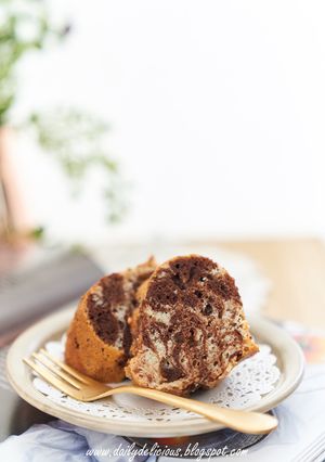 ヨーグルトマーブルケーキ-レシピのメイン写真