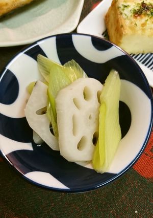 ネギと蓮根アッサリ煮-レシピのメイン写真
