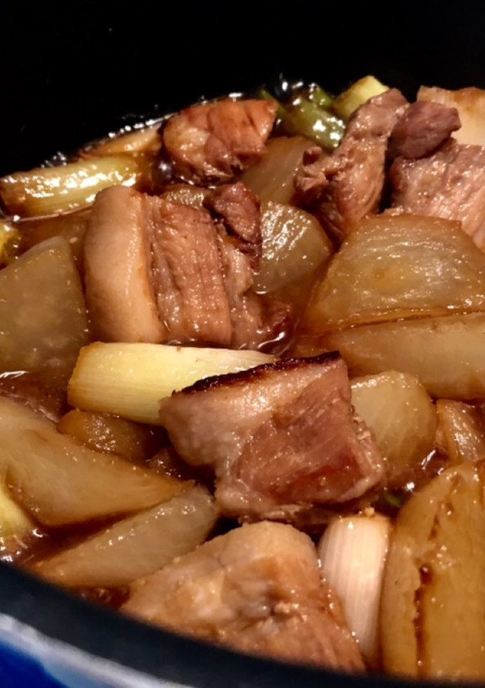豚ばら大根とねぎのうま煮-レシピのメイン写真