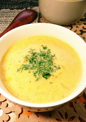 にんじんコーンの豆乳ポタージュ-レシピのメイン写真