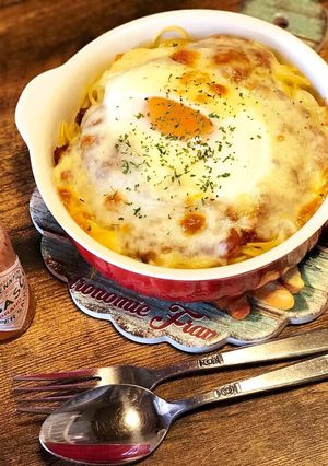 ミートパスタリメイク＊オーブン焼きパスタ-レシピのメイン写真