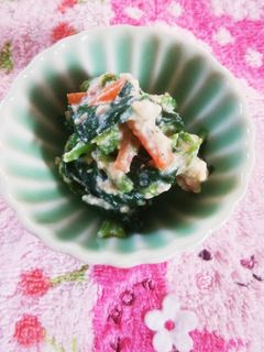 簡単おいしい!ほうれん草の白和え-レシピのメイン写真