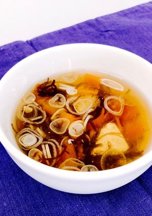 もずく酢でサンラータン風スープ-レシピのメイン写真