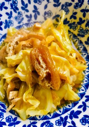 キャベツと油揚げの柔らか醤油煮-レシピのメイン写真