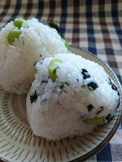 枝豆と海苔たっぷりのおにぎり-レシピのメイン写真