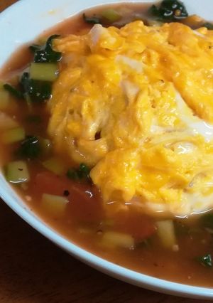 天津飯風！？簡単洋風あんかけオムライス♡-レシピのメイン写真