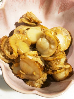 蒸しベビーホタテ(冷凍)のバター醤油炒め-レシピのメイン写真
