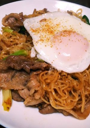 簡単！みそバター焼きそば-レシピのメイン写真