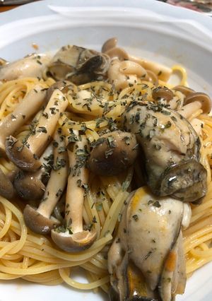 牡蠣のスパゲティ-レシピのメイン写真