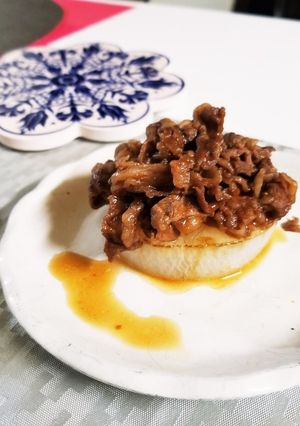 レンチン大根のステーキ牛肉乗せ-レシピのメイン写真
