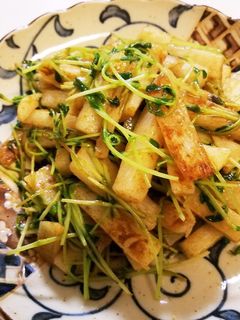 山芋と豆苗のカレー炒め-レシピのメイン写真