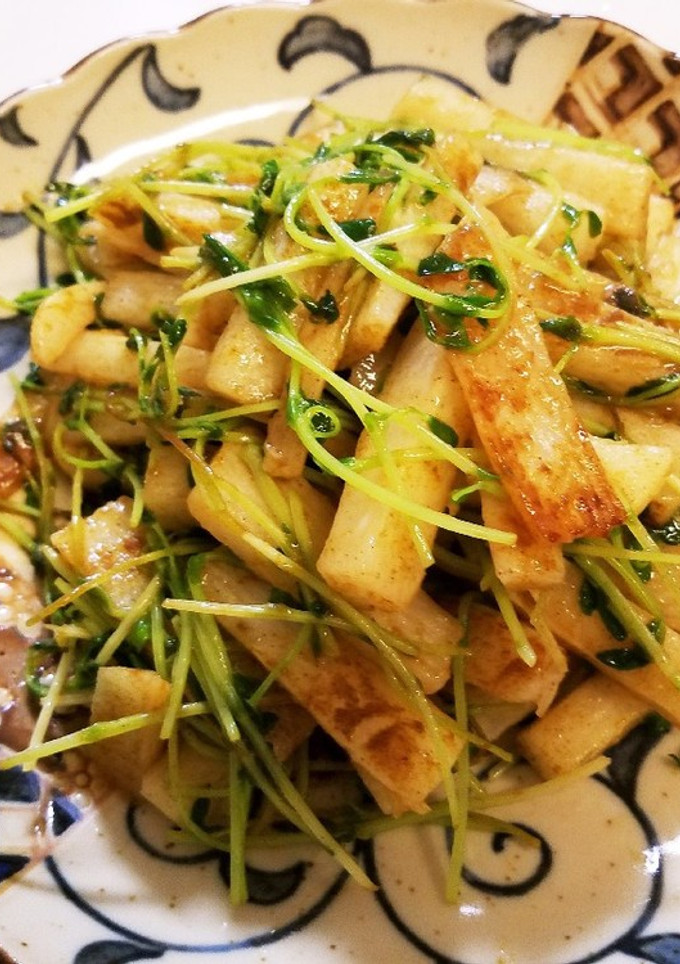 山芋と豆苗のカレー炒め-レシピのメイン写真