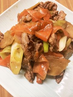 牛肉とにんじんのしょうが炒め-レシピのメイン写真