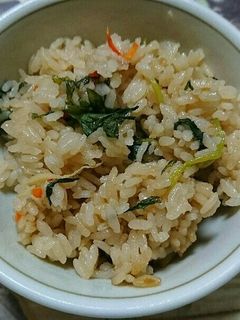 生姜とみつばの炊き込みご飯-レシピのメイン写真