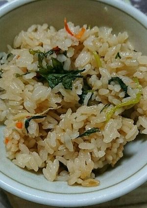 生姜とみつばの炊き込みご飯-レシピのメイン写真