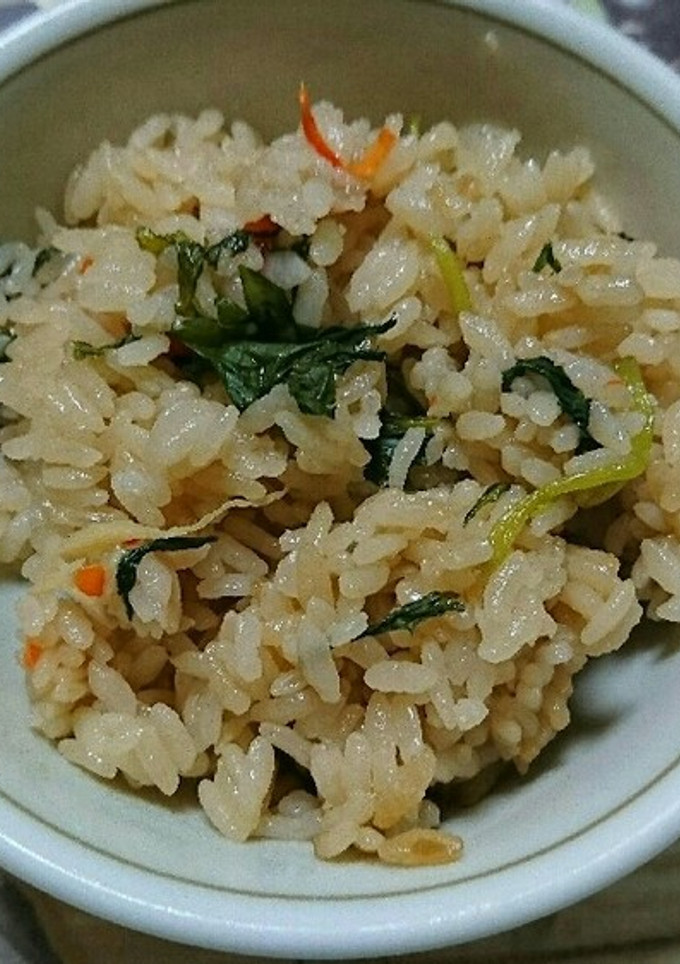 生姜とみつばの炊き込みご飯-レシピのメイン写真