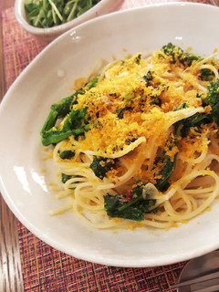 パスタ★菜の花とからすみのペペロンチーノ-レシピのメイン写真