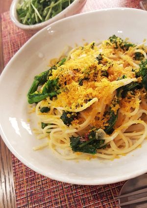 パスタ★菜の花とからすみのペペロンチーノ-レシピのメイン写真