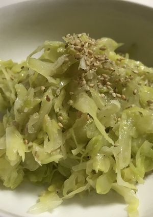 簡単　塩キャベツのシーチキンごま油和え-レシピのメイン写真
